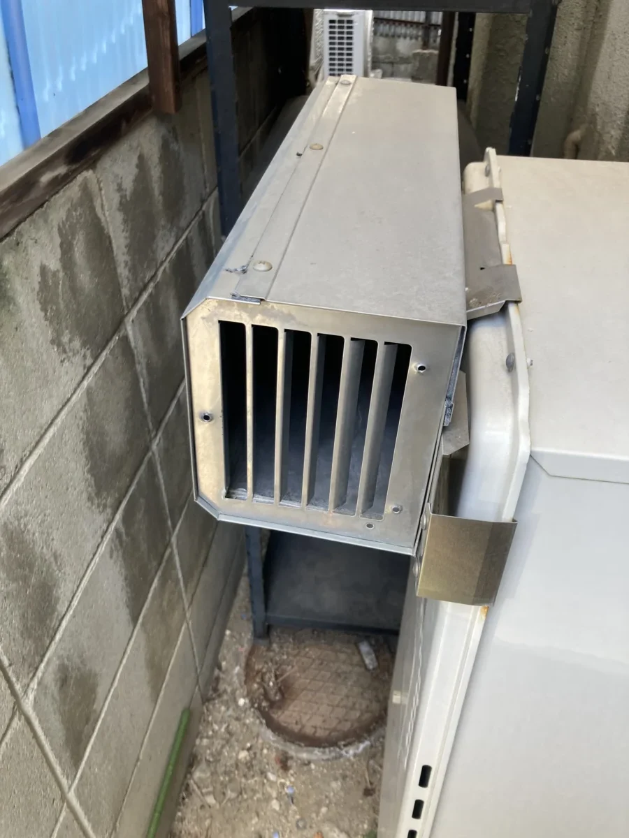 平野区側方排気設置の給湯器