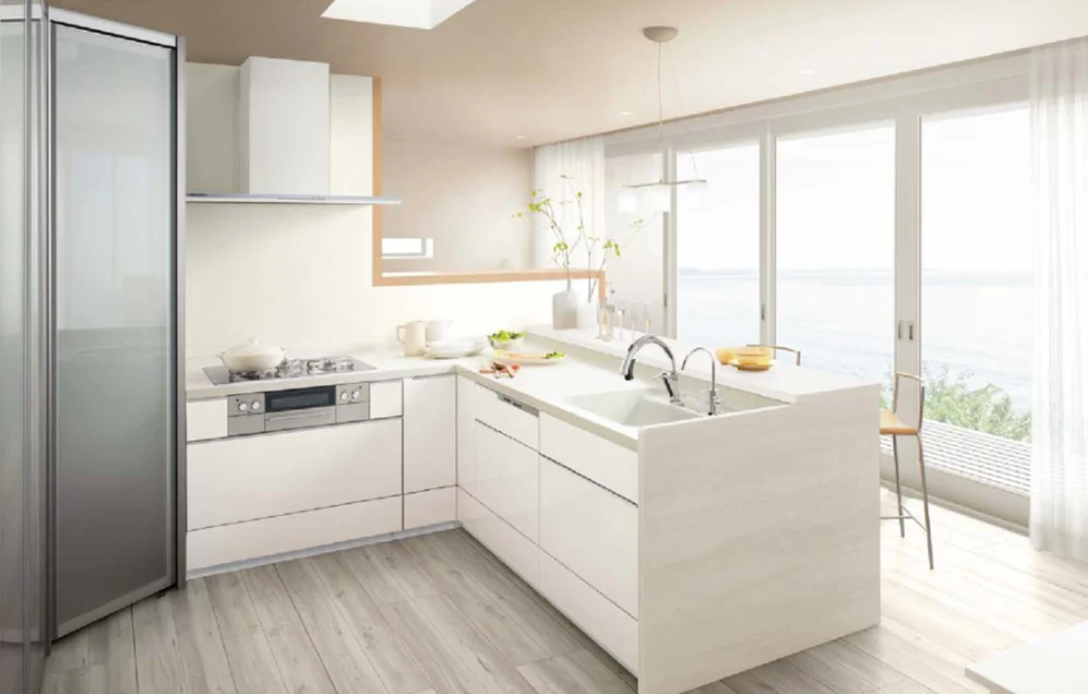 平野区東住吉区で選ばれるL型キッチン