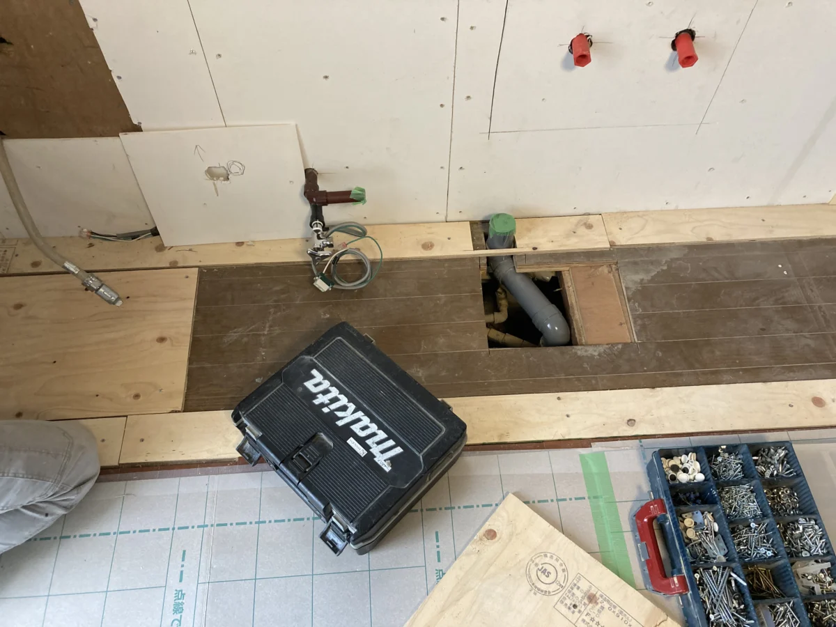 キッチン下地工事