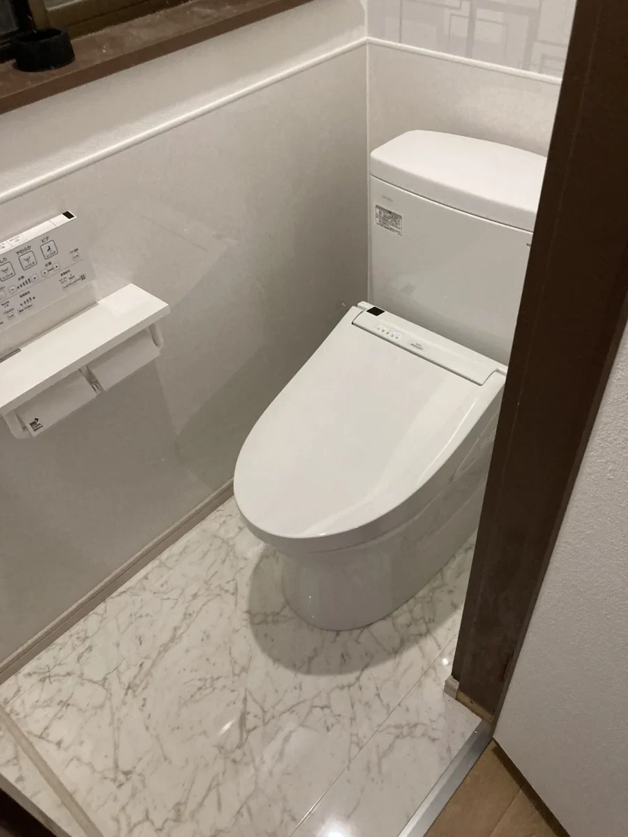 TOTOピュアレストQR設置後