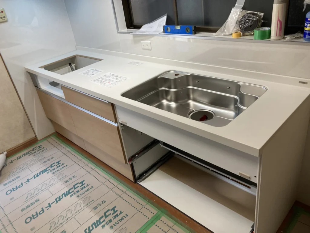 LIXILノクト組付け完了後、設備機器繋ぎ前