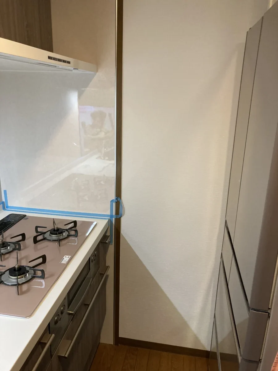 コーキング作業前