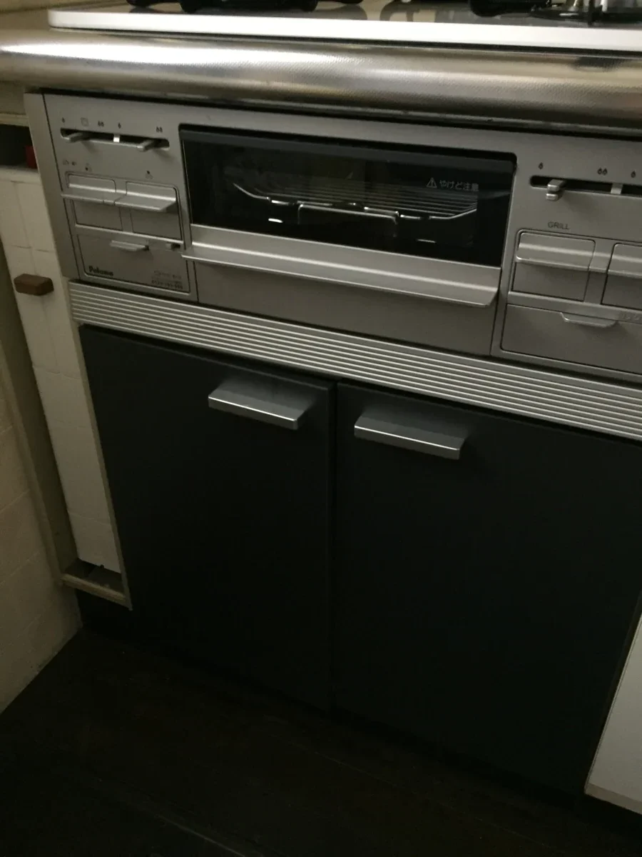 ガスコンロ入替でコンベックオーブンを収納にリフォーム